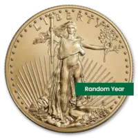 1/2 oz American Gold Eagle Coin BU - Random Year