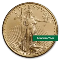 1/4 oz American Gold Eagle Coin BU - Random Year