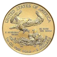 1/10 oz American Gold Eagle Coin BU - Random Year