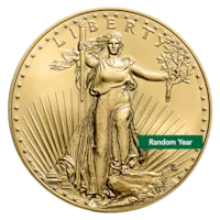 1/10 oz American Gold Eagle Coin BU - Random Year