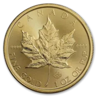 1 oz Canadian Gold Maple Leaf Coin BU - Random Year