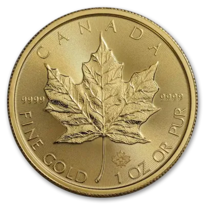 1 oz Canadian Gold Maple Leaf Coin BU - Random Year