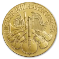 1 oz Austrian Gold Philharmonic Coin BU - Random Year