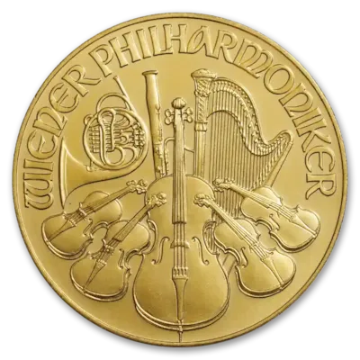 1 oz Austrian Gold Philharmonic Coin BU - Random Year