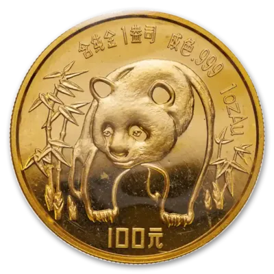 1 oz Chinese Gold Panda Coin BU - Random Year