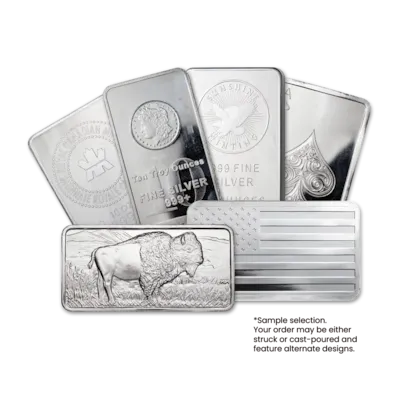 10 oz Silver Bar - Random Design