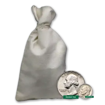 90% Silver US Coins - $100 Face Value Bag