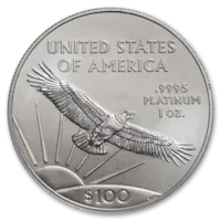 1 oz American Platinum Eagle Coin BU - Random Year