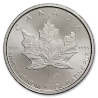 1 oz Canadian Platinum Maple Leaf Coin BU - Random Year