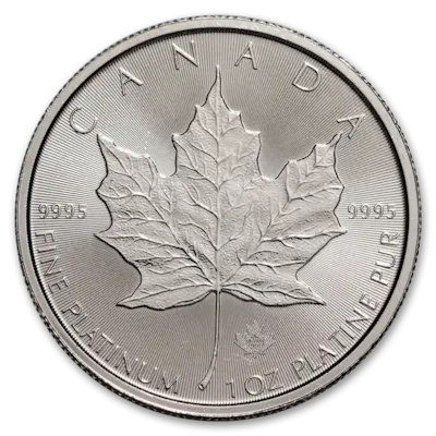 1 oz Canadian Platinum Maple Leaf Coin BU - Random Year