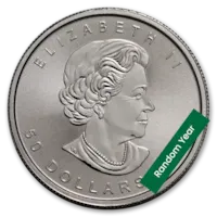 1 oz Canadian Platinum Maple Leaf Coin BU - Random Year