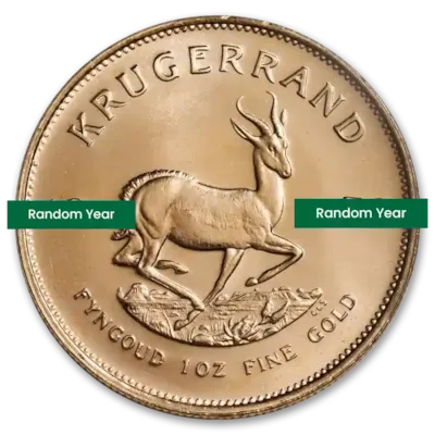 1 oz South African Gold Krugerrand Coin BU - Random Year