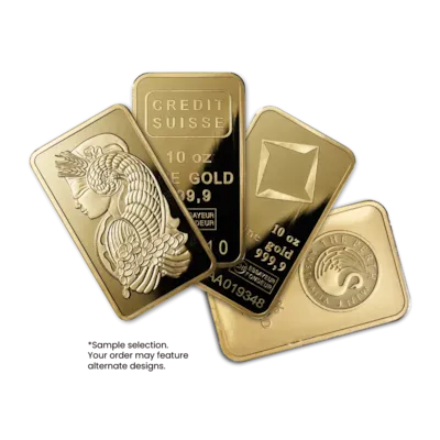 10 oz Gold Bar - Random Design