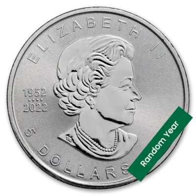 1 oz Canadian Silver Maple Leaf Coin BU - Random Year
