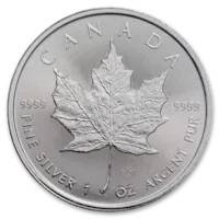 1 oz Canadian Silver Maple Leaf Coin BU - Random Year