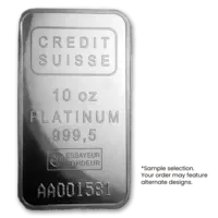 10 oz Platinum Bar - Random Design