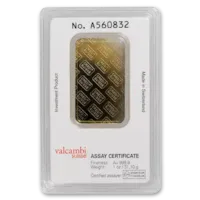 1 oz Gold Credit Suisse Bar w/ Assay Card