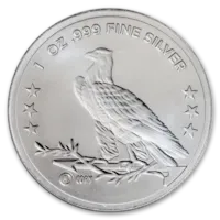 1 oz Silver Incuse Indian Round