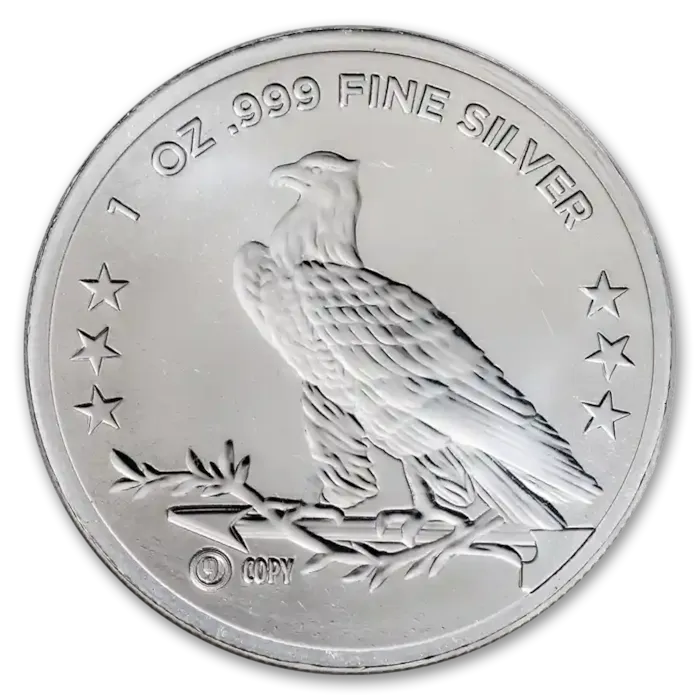 Buy 1 oz Silver Incuse Indian Round | Bullion.com