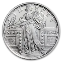 1 oz Silver Standing Liberty Round