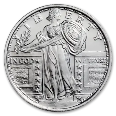 1 oz Silver Standing Liberty Round