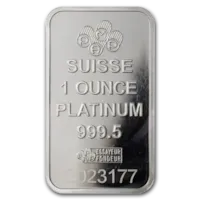1 oz Platinum PAMP Suisse Bar w/ Assay Card