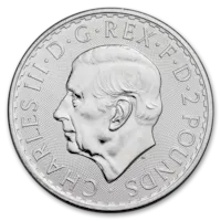 1 oz British Silver Britannia Coin BU - Random Year