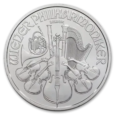 1 oz Austrian Silver Philharmonic Coin BU - Random Year