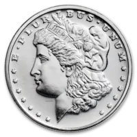 1 oz Silver Morgan Dollar Design Round