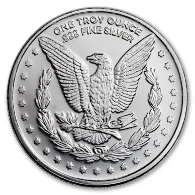 1 oz Silver Morgan Dollar Design Round