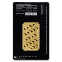 1 oz Gold The Perth Mint Bar w/ Assay Card
