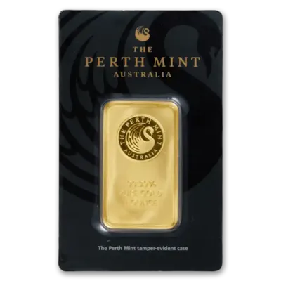 1 oz Gold The Perth Mint Bar w/ Assay Card