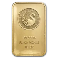 10 oz Gold The Perth Mint Bar w/ Assay Card
