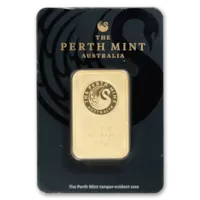 10 oz Gold The Perth Mint Bar w/ Assay Card