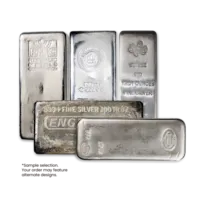 100 oz Silver Bar - Random Design