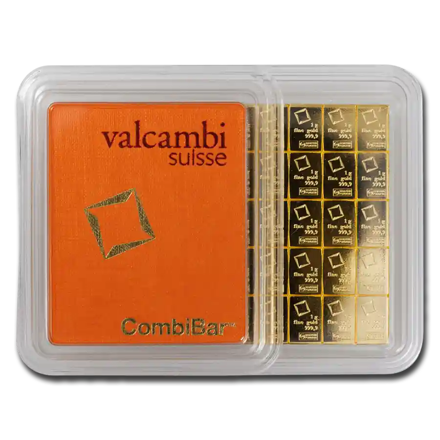 Buy 50 x 1 gram Gold Valcambi CombiBar | Bullion.com