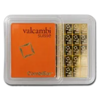 50 x 1 gram Gold Valcambi CombiBar™ w/ Assay Card