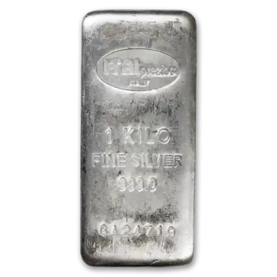 1 Kilo Silver Bar - Random Design