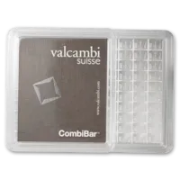 100 x 1 gram Silver Valcambi CombiBar™ w/ Assay Card