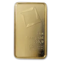 1 oz Gold Valcambi Bar w/ Assay Card