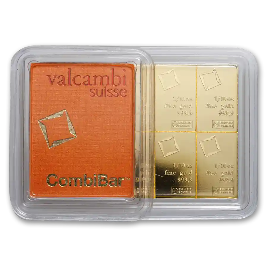 金パパ Buy 10 x 1/10 oz Gold Valcambi CombiBar™ | Bullion.com
