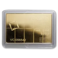 10 x 1/10 oz Gold Valcambi CombiBar™ w/ Assay Card