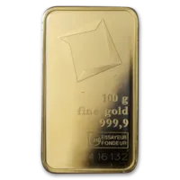 100 gram Gold Valcambi Bar w/ Assay Card