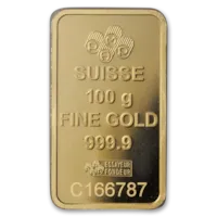 100 gram Gold PAMP Suisse Lady Fortuna Veriscan® Bar w/ Assay