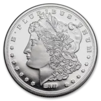 1 oz Silver Sunshine Morgan Dollar Round (Mint Mark SI™)