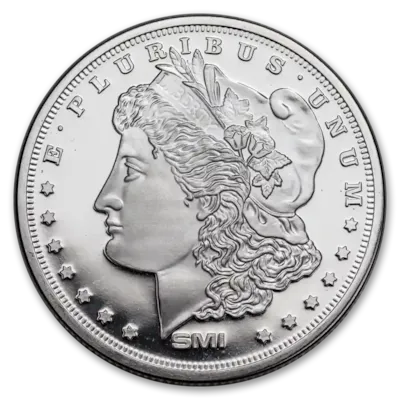 1 oz Silver Sunshine Morgan Dollar Round (Mint Mark SI™)
