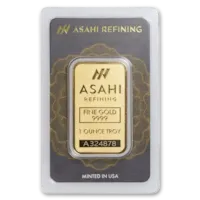 1 oz Gold Asahi Bar w/ Assay Card