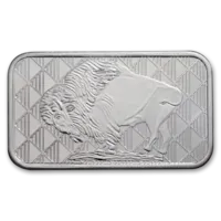 1 oz Silver Buffalo Design Bar