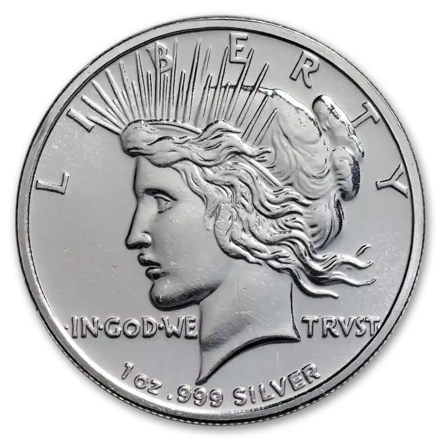 Buy 1 oz Silver Peace Dollar Design Round | Bullion.com