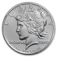 1 oz Silver Peace Dollar Round